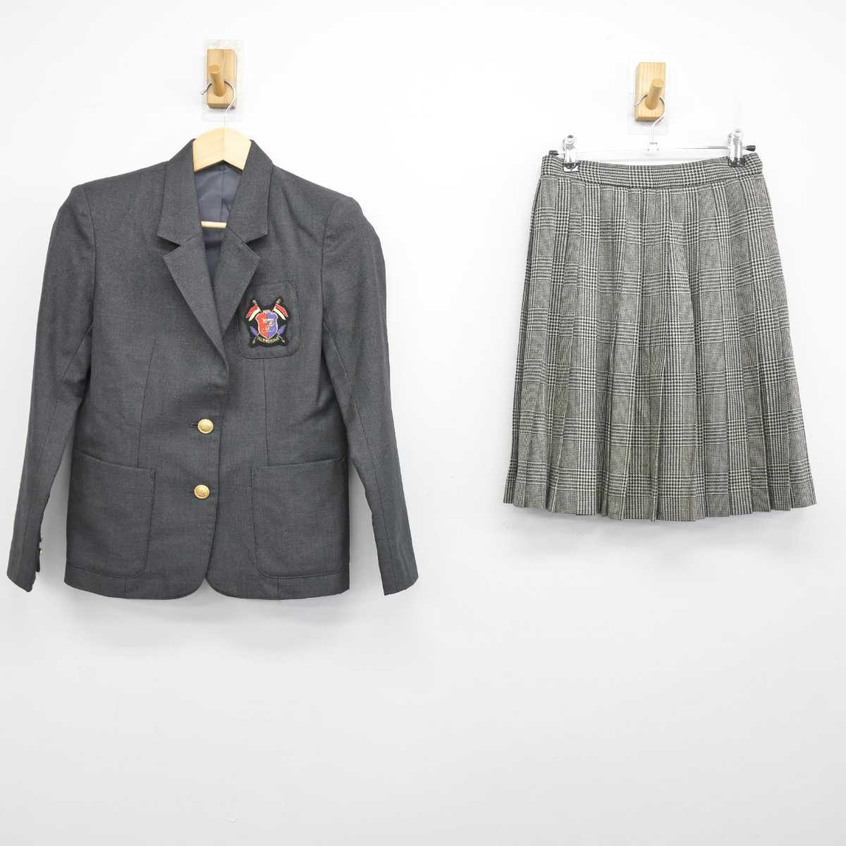 【中古】東京都 富士見丘中学高等学校 女子制服 2点 (ブレザー・スカート) sf051638