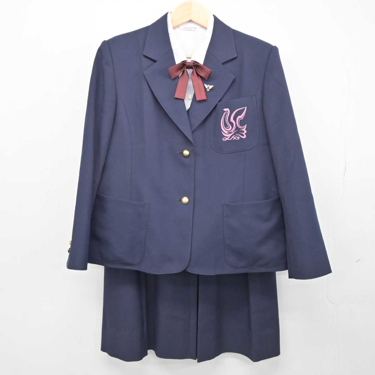 【中古】奈良県 高田高等学校 女子制服 7点 (ブレザー・ベスト・シャツ・スカート) sf051640