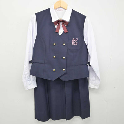 【中古】奈良県 高田高等学校 女子制服 7点 (ブレザー・ベスト・シャツ・スカート) sf051640