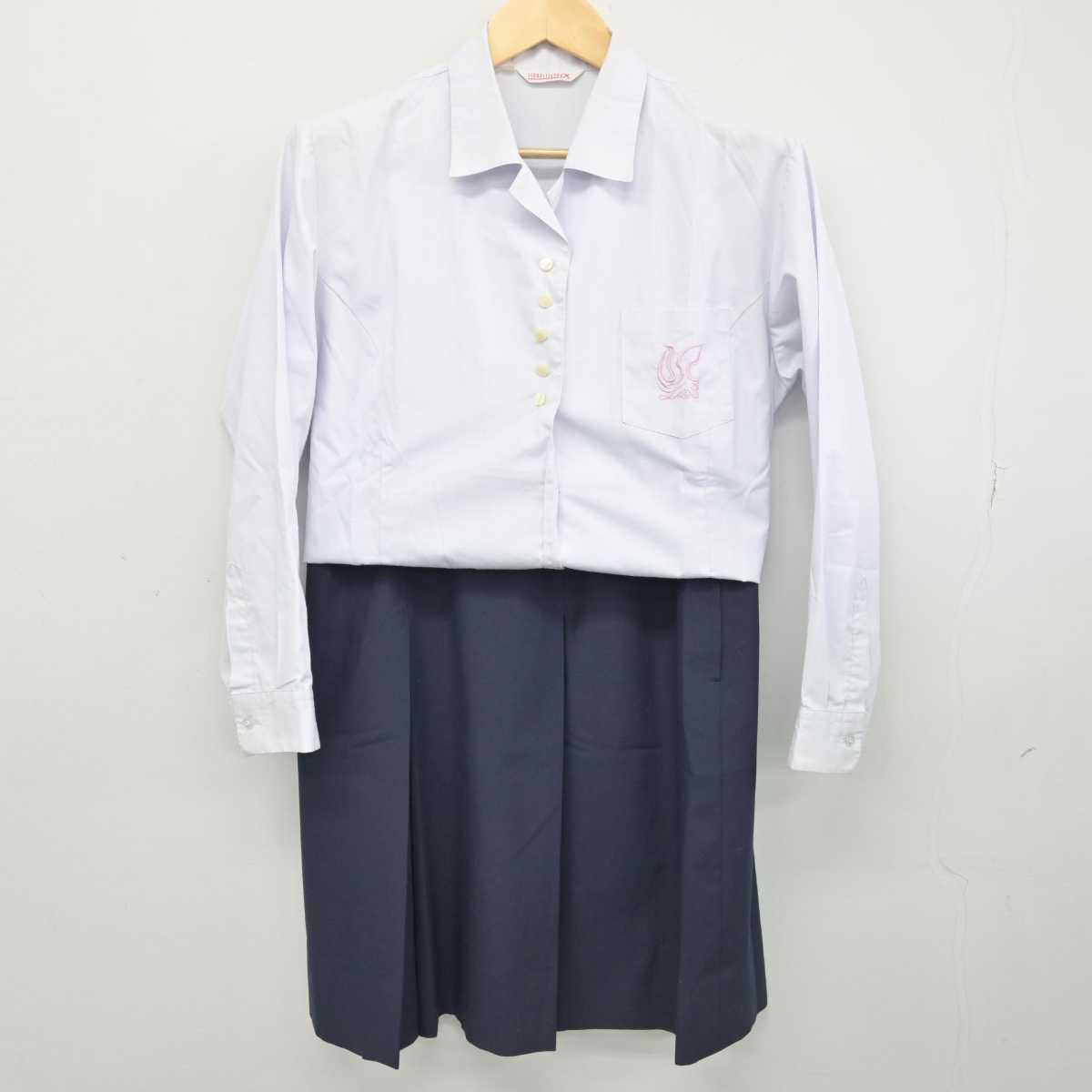 【中古】奈良県 高田高等学校 女子制服 2点 (シャツ・スカート) sf051642