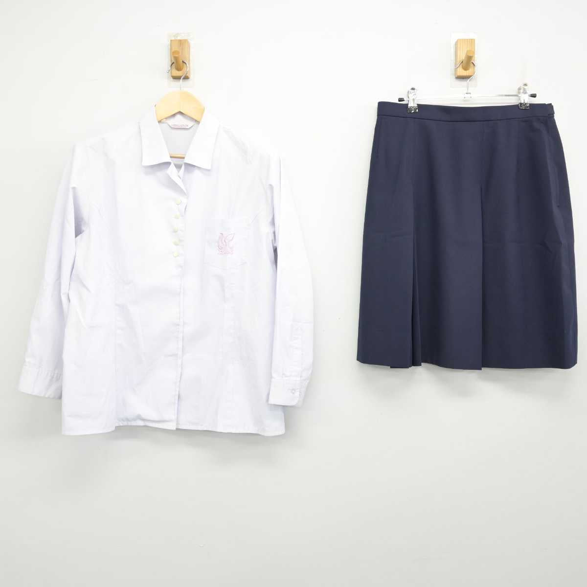 【中古】奈良県 高田高等学校 女子制服 2点 (シャツ・スカート) sf051642