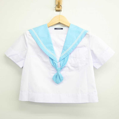 【中古】大阪府 夕陽丘高等学校 女子制服 3点 (セーラー服・スカート) sf051646