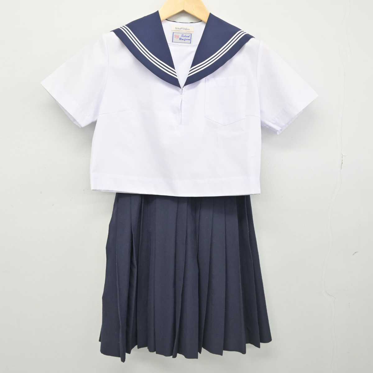 【中古】愛知県 碧南高等学校 女子制服 3点 (セーラー服・セーラー服・スカート) sf051654