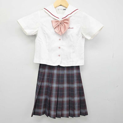 【中古】愛知県 名古屋経済大学市邨高等学校 女子制服 3点 (セーラー服・スカート) sf051656