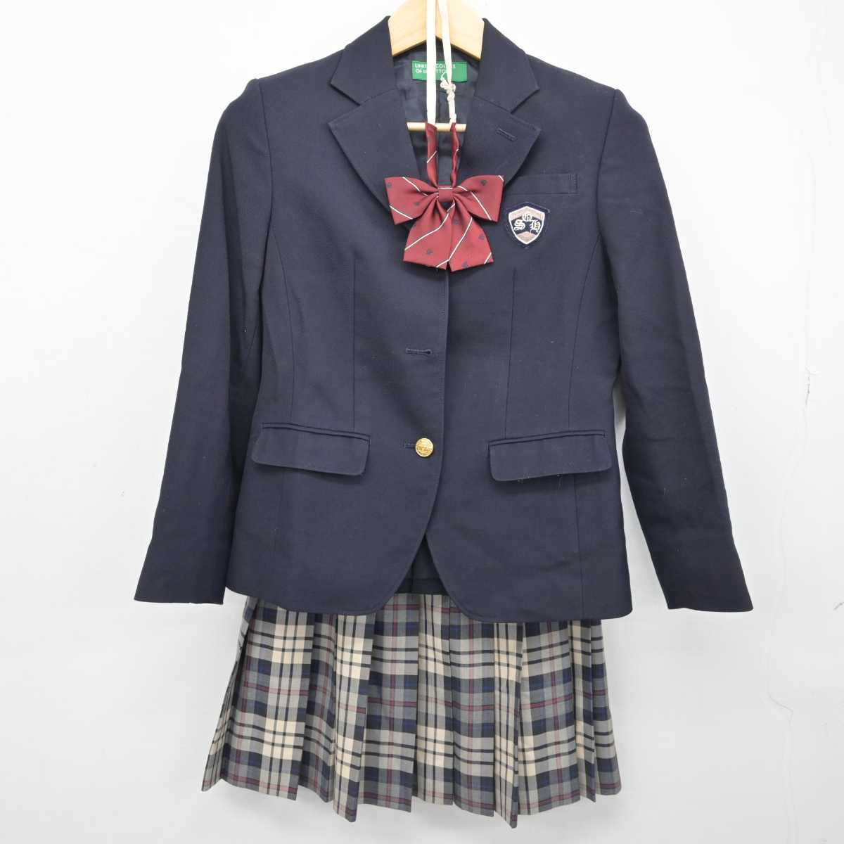 【中古】大阪府 四條畷学園高等学校 女子制服 3点 (ブレザー・スカート) sf051662