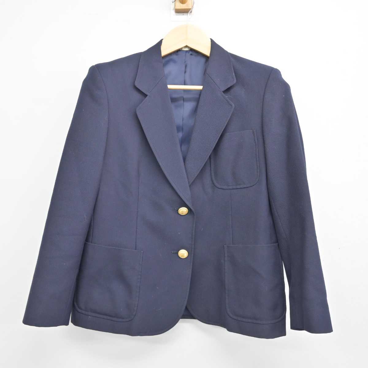 【中古】兵庫県 近畿大学附属豊岡高等学校 女子制服 2点 (ブレザー・スカート) sf051663