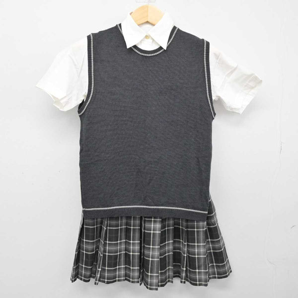 【中古】東京都 八王子学園八王子高等学校 女子制服 3点 (ニットベスト・シャツ・スカート) sf051669 | 中古制服通販パレイド