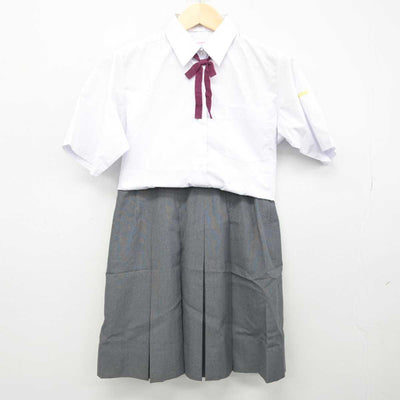 【中古】神奈川県 上溝高等学校 女子制服 4点 (シャツ・スカート) sf051673