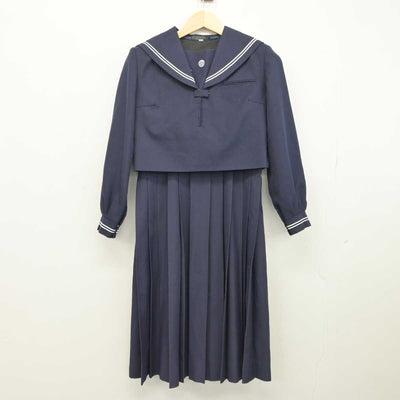 【中古】熊本県 天草市立本町中学校 女子制服 2点 (セーラー服・ジャンパースカート) sf051680