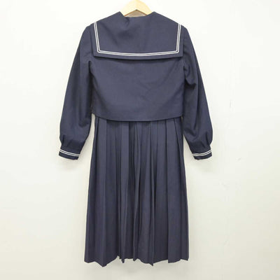 【中古】熊本県 天草市立本町中学校 女子制服 2点 (セーラー服・ジャンパースカート) sf051680