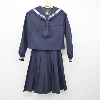 【中古】北海道 士幌中央中学校 女子制服 5点 (セーラー服・セーラー服・スカート) sf051681