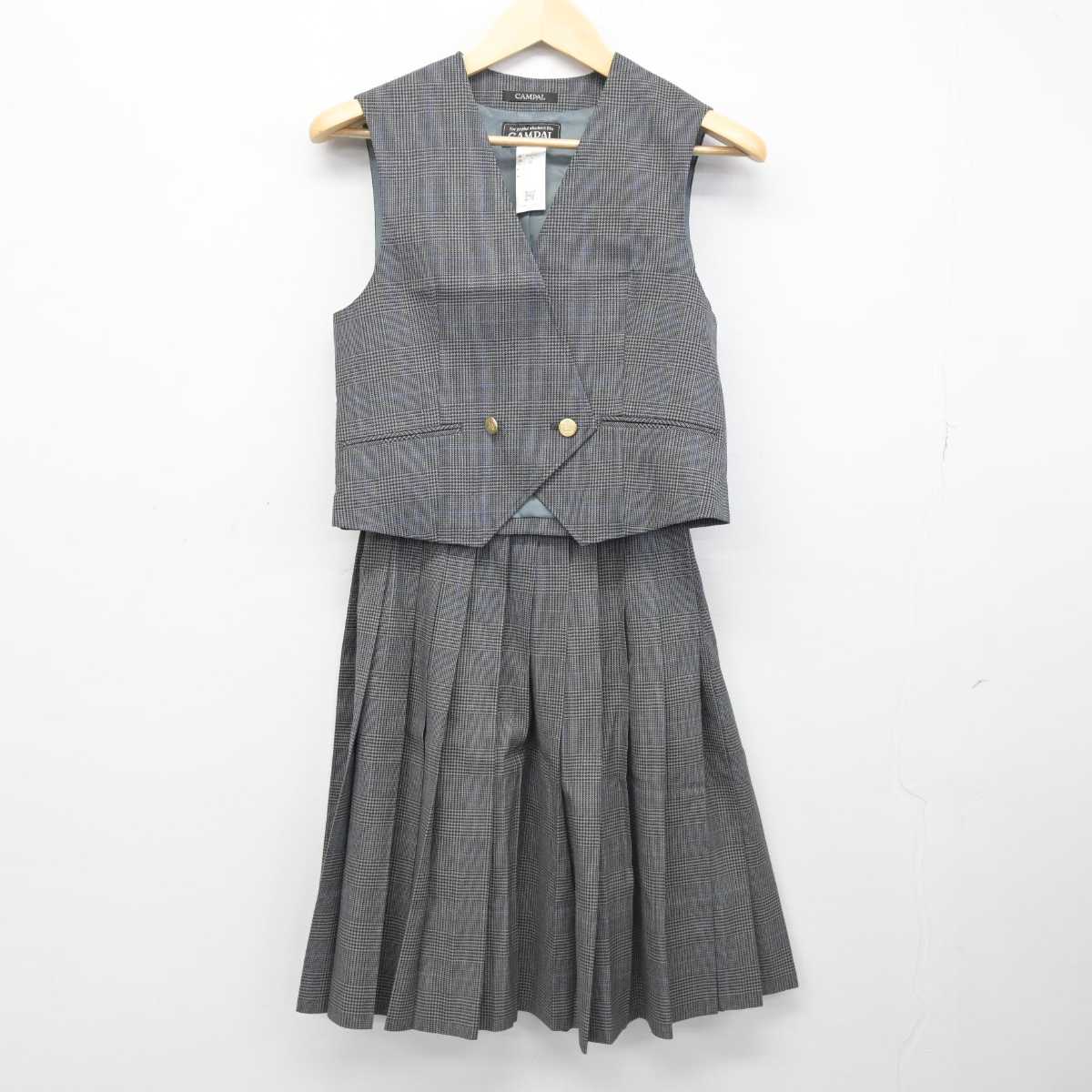 【中古】北海道 音更高等学校 女子制服 4点 (ブレザー・ベスト・スカート) sf051682