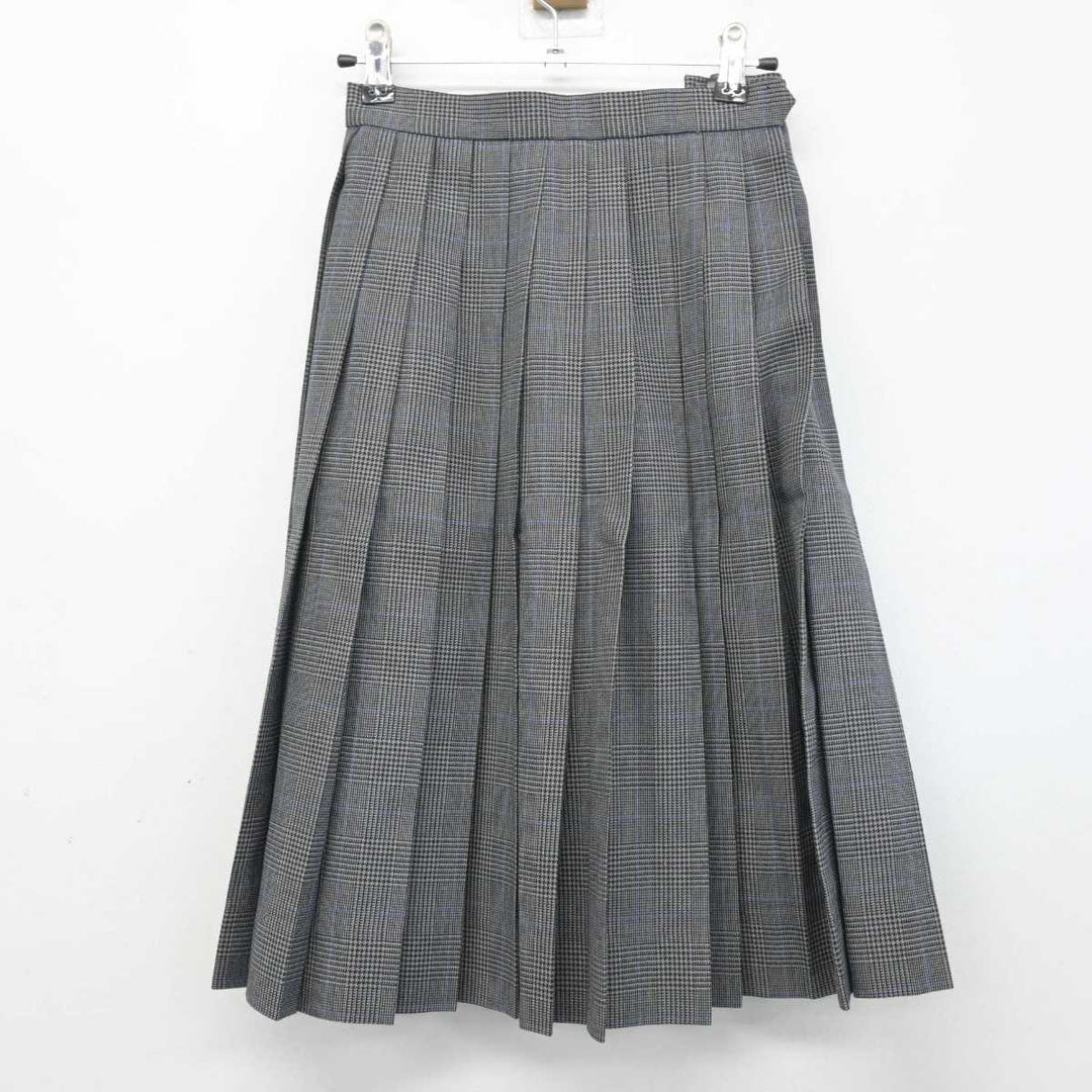 中古】北海道 音更高等学校 女子制服 3点 (ニットベスト・スカート) sf051683 | 中古制服通販パレイド