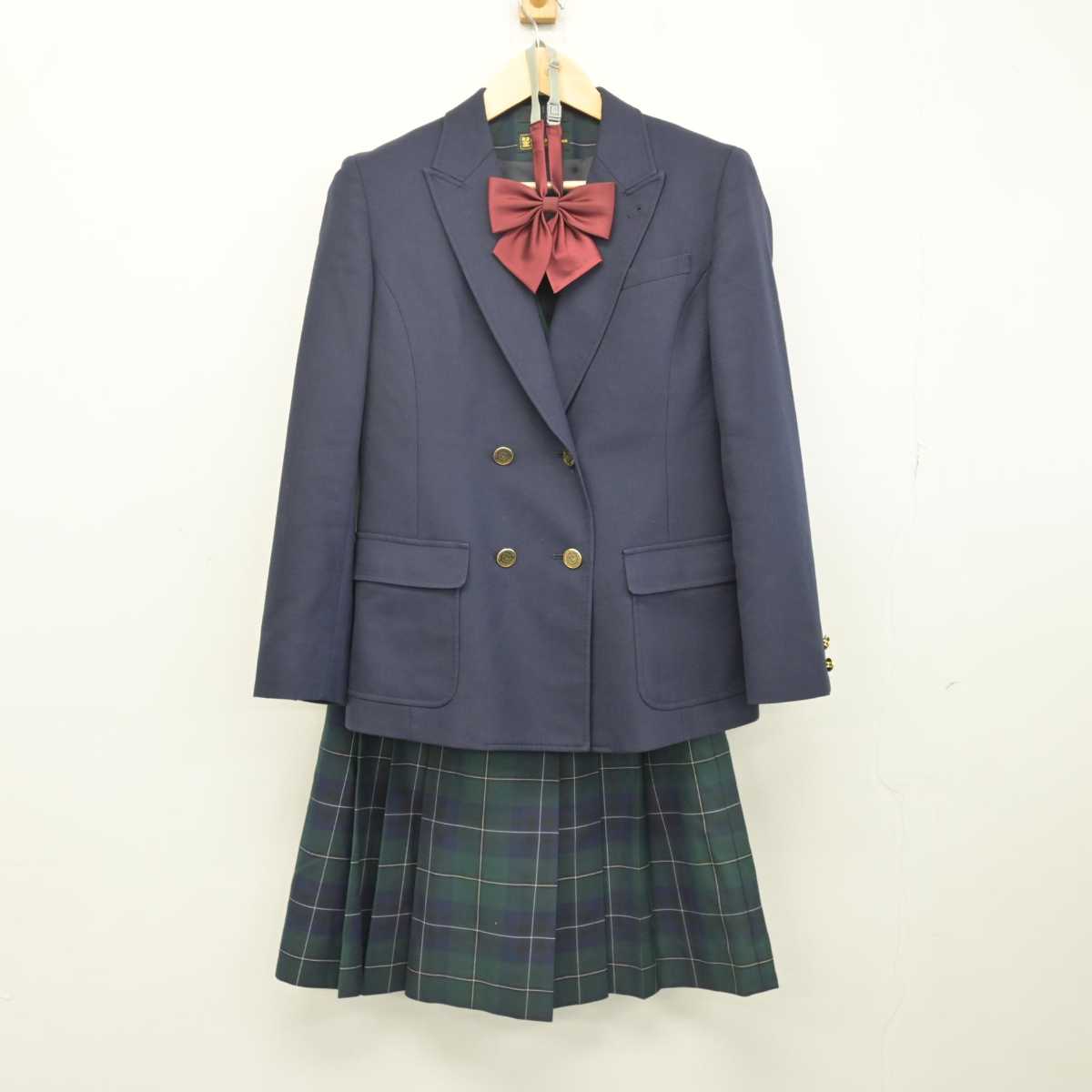 【中古】北海道 札幌第一高等学校 女子制服 4点 (ブレザー・ベスト・スカート) sf051685