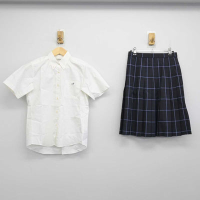 【中古】千葉県 茂原高等学校 女子制服 2点 (シャツ・スカート) sf051690