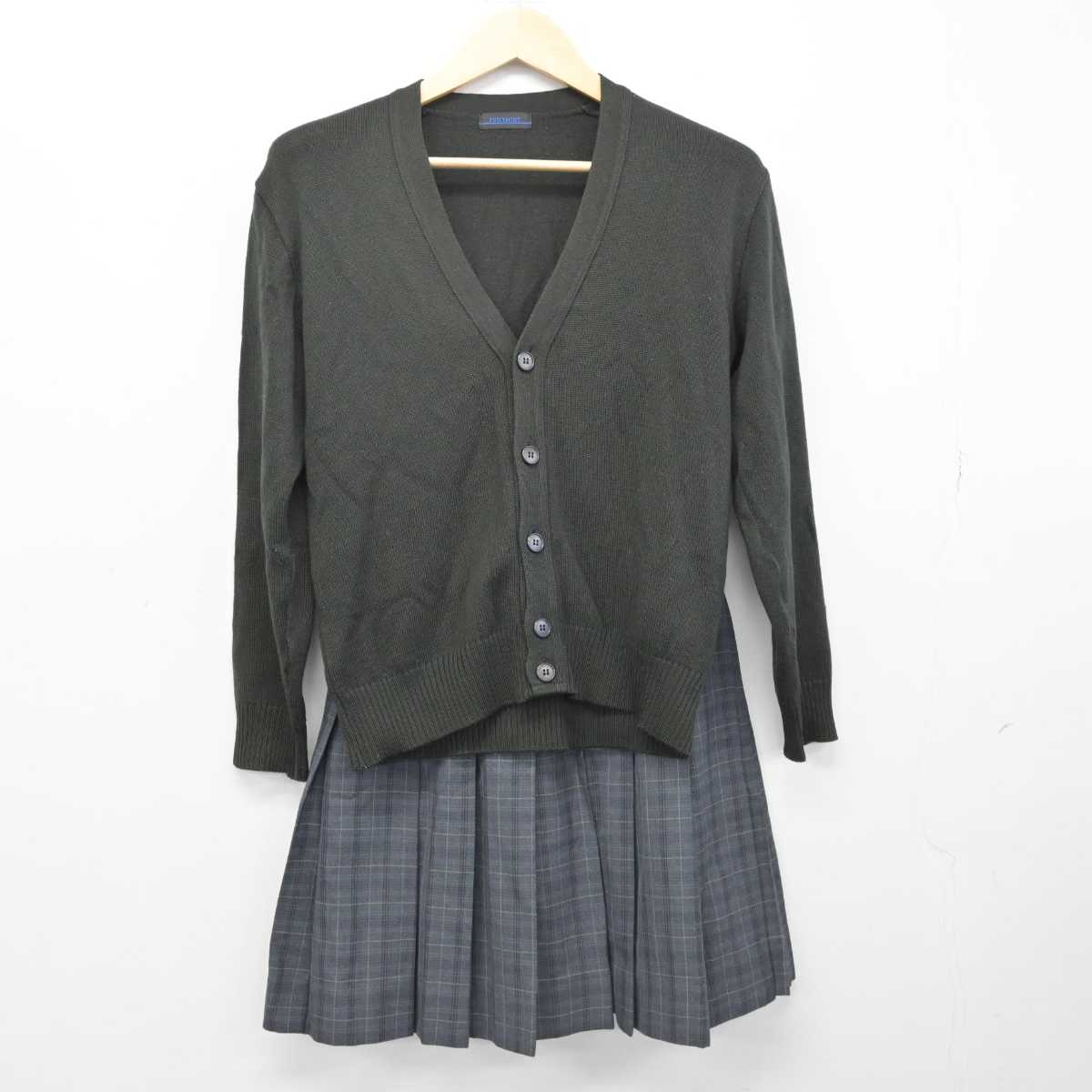 【中古】大阪府 金剛高等学校 女子制服 3点 (ブレザー・ニット・スカート) sf051694