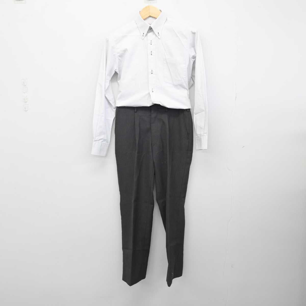 【中古】大阪府 精華高等学校 男子制服 2点 (シャツ・ズボン) sf051699