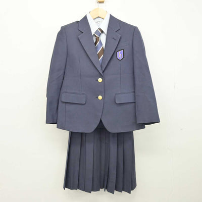 【中古】広島県 広島国際学院高等学校 女子制服 7点 (ブレザー・シャツ・スカート) sf051711