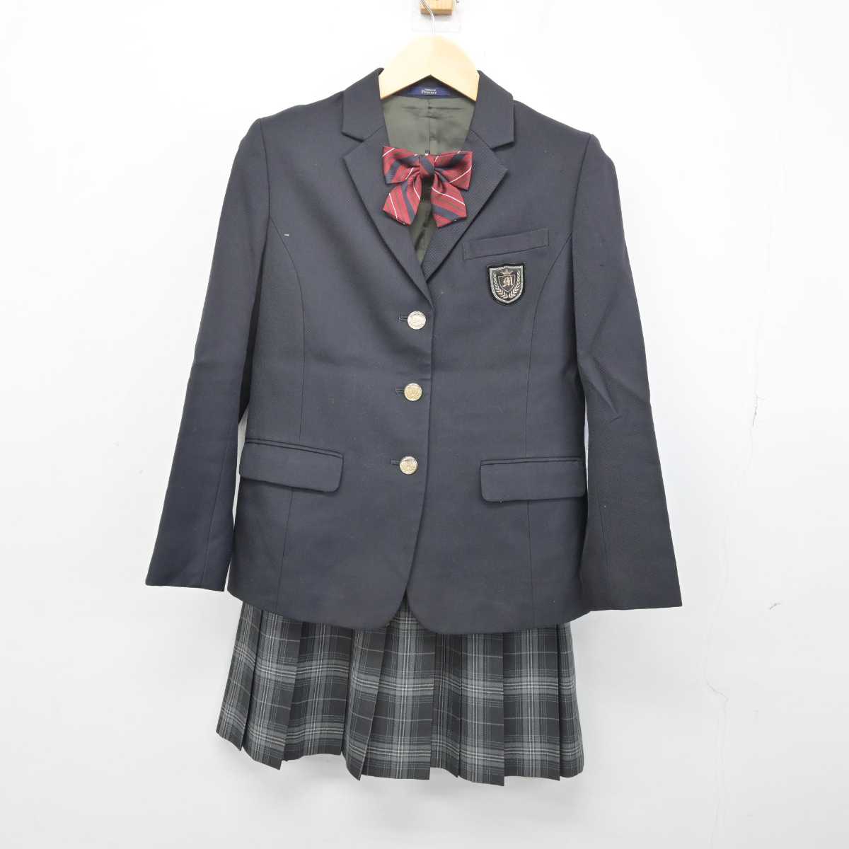 【中古】東京都 明桜中学校 女子制服 3点 (ブレザー・スカート) sf051734