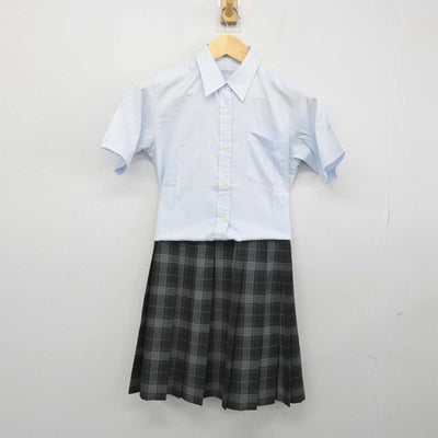 【中古】東京都 明桜中学校 女子制服 2点 (シャツ・スカート) sf051735