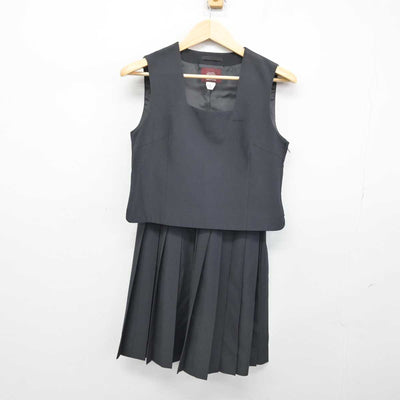 【中古】香川県 高松南高等学校 女子制服 2点 (ベスト・スカート) sf051739