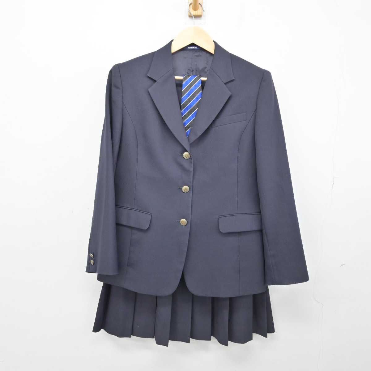 【中古】埼玉県 大宮開成中学・高等学校 女子制服 4点 (ブレザー・スカート) sf051742