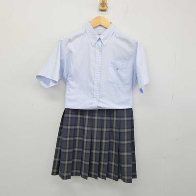 【中古】埼玉県 大宮開成中学・高等学校 女子制服 2点 (シャツ・スカート) sf051743