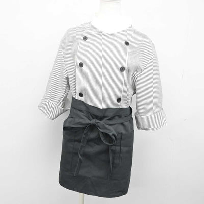 【中古】 フルーツサンド店ユニフォーム 女子制服 4点 (シャツ・エプロン / サロン) sf051765