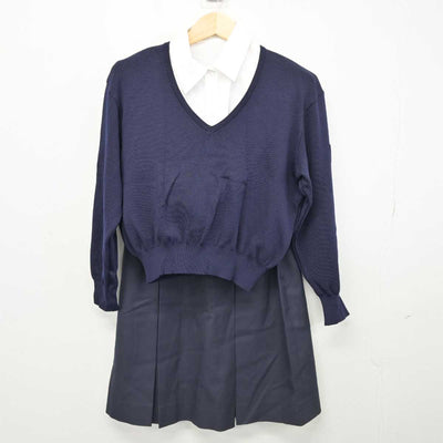 【中古】東京都 共立女子高等学校 女子制服 8点 (ブレザー・ニット・シャツ・スカート) sf051769