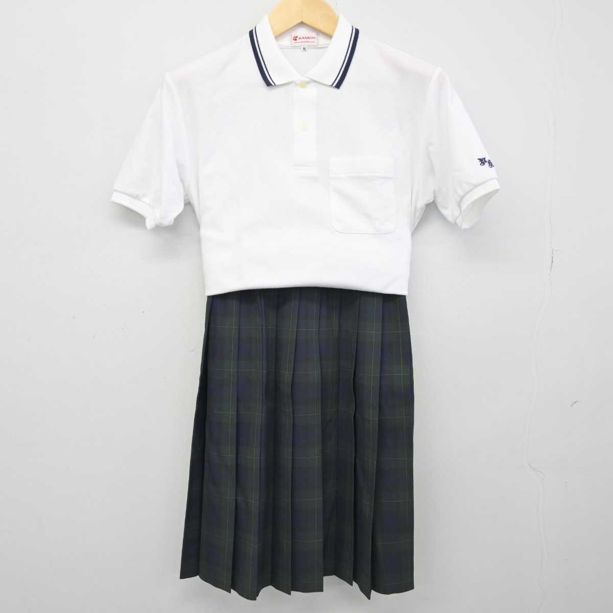 【中古】大阪府 縄手北中学校 女子制服 2点 (シャツ・スカート) sf051776