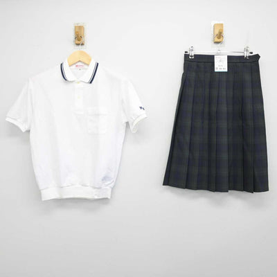 【中古】大阪府 縄手北中学校 女子制服 2点 (シャツ・スカート) sf051776