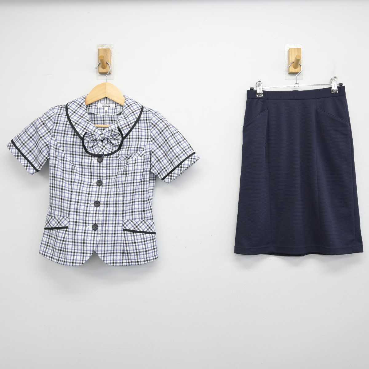 【中古】 事務服 女子制服 3点 (シャツ・スカート) sf051780