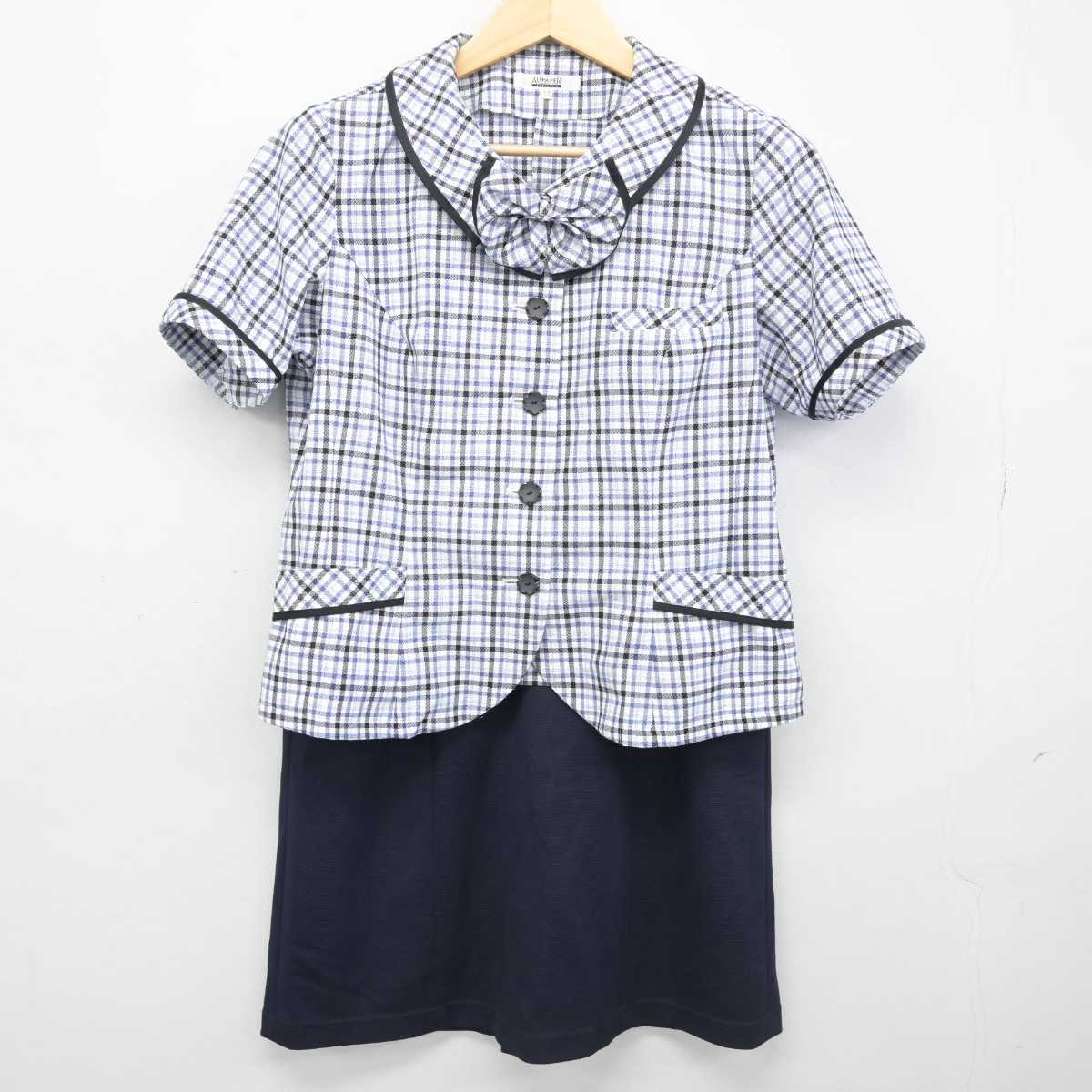 【中古】 事務服 女子制服 5点 (シャツ・スカート) sf051784