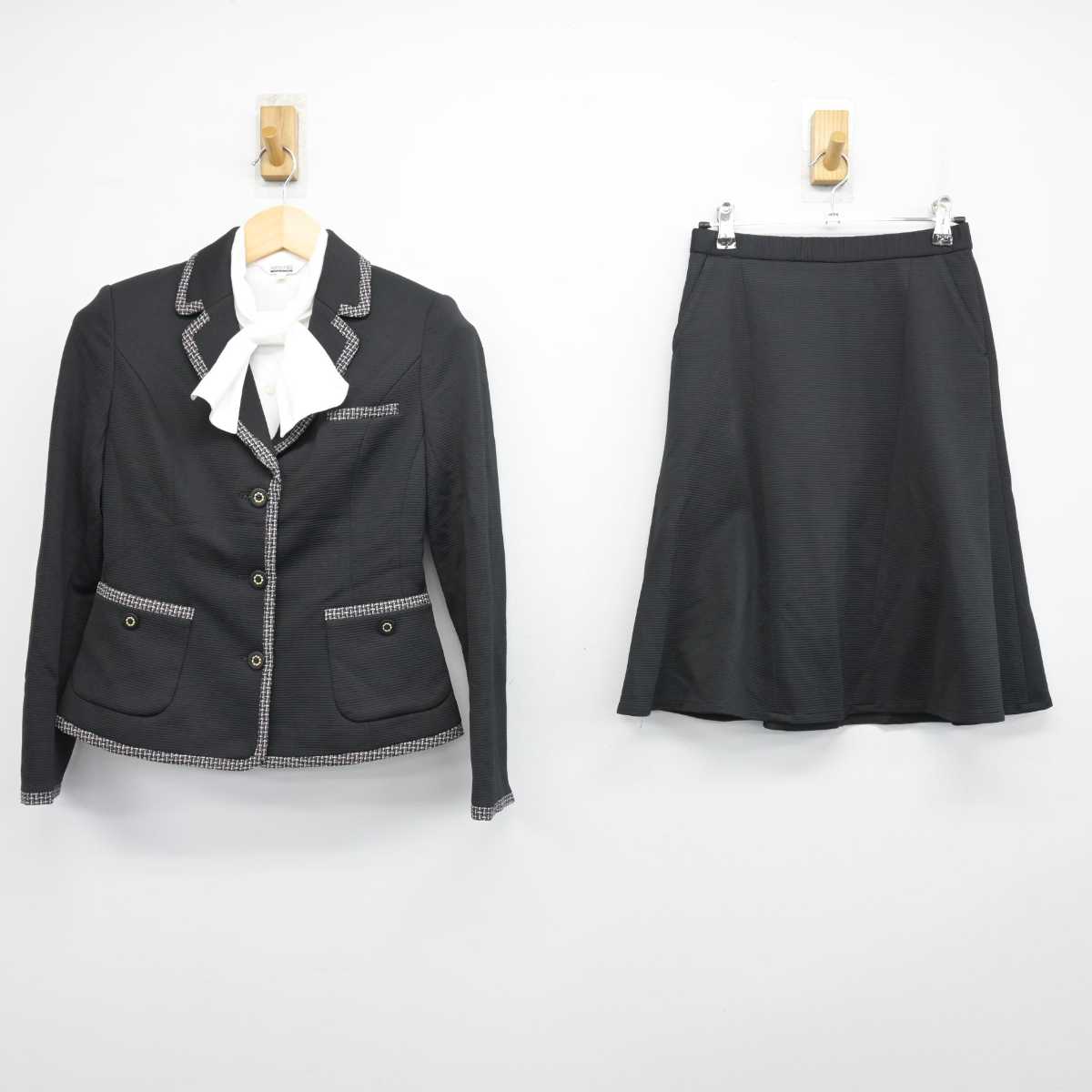 【中古】 事務服 女子制服 3点 (ブレザー・シャツ・スカート) sf051786