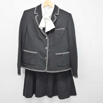 【中古】 事務服 女子制服 3点 (ブレザー・シャツ・スカート) sf051788