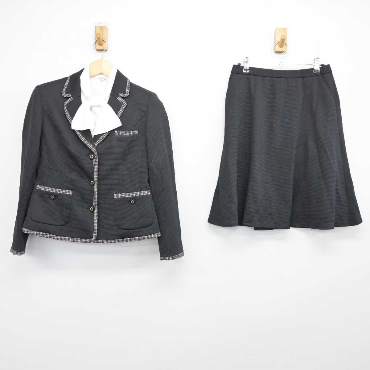 【中古】 事務服 女子制服 3点 (ブレザー・シャツ・スカート) sf051789