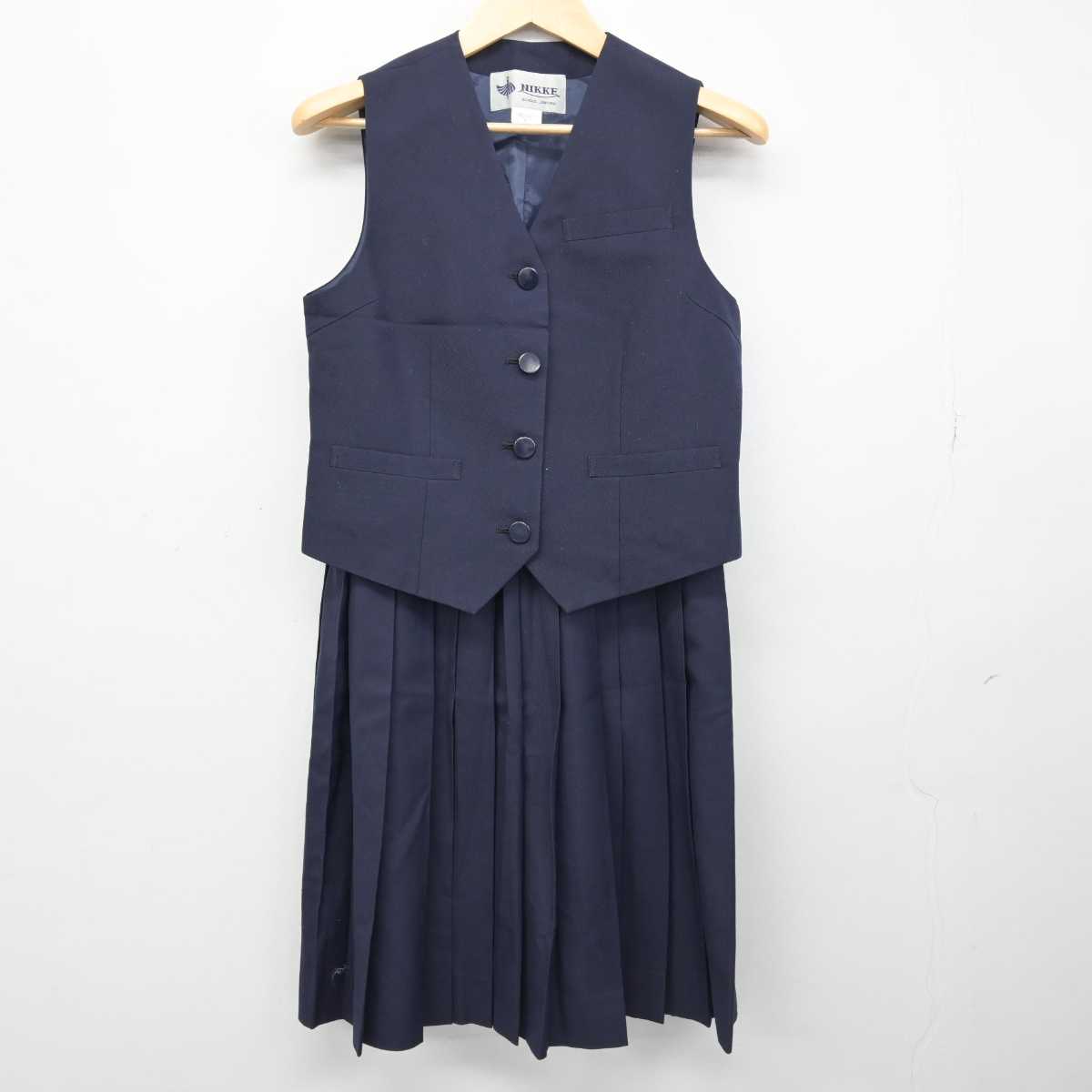 【中古】埼玉県 泰平中学校 女子制服 3点 (ブレザー・ベスト・スカート) sf051799