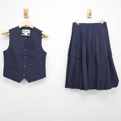 【中古】埼玉県 泰平中学校 女子制服 2点 (ベスト・スカート) sf051801