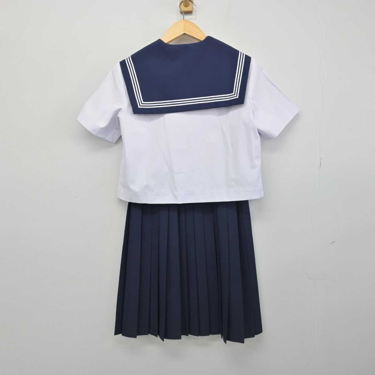 【中古】愛知県 乙川中学校 女子制服 4点 (セーラー服・スカート) sf051814