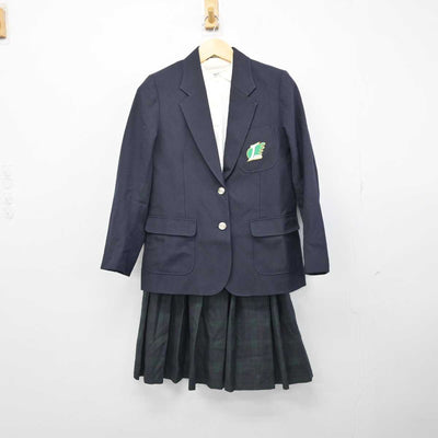 【中古】神奈川県 岩戸中学校 女子制服 4点 (ブレザー・シャツ・ベスト・スカート) sf051828