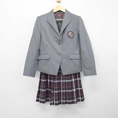 【中古】滋賀県 立命館守山中学校 女子制服 2点 (ブレザー・スカート) sf051834