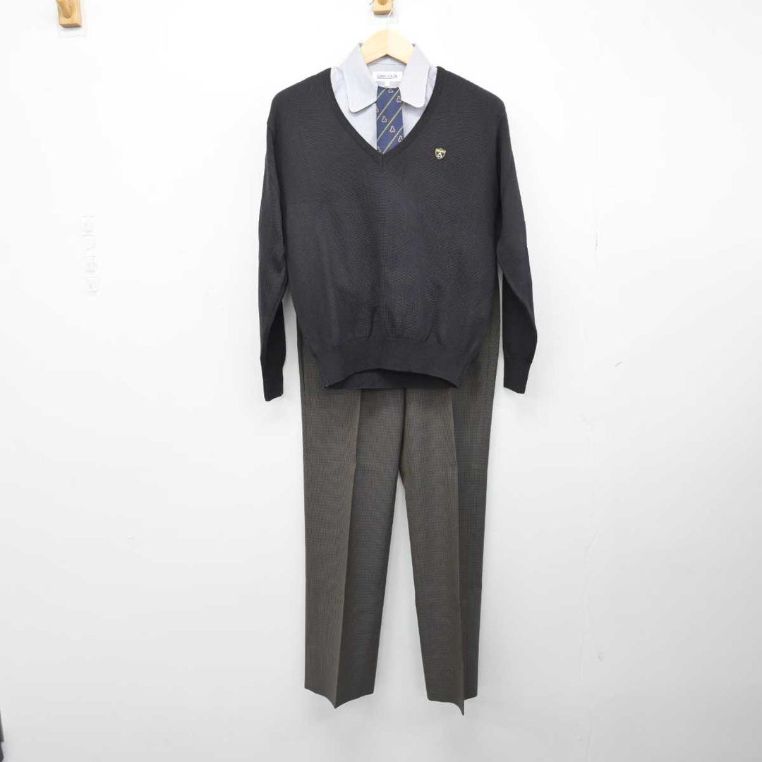 中古】京都府 洛南高等学校 男子制服 4点 (シャツ・ニット・ズボン) sf051836 | 中古制服通販パレイド