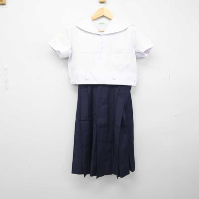 【中古】大阪府 樟蔭中学校 女子制服 3点 (セーラー服・スカート) sf051852