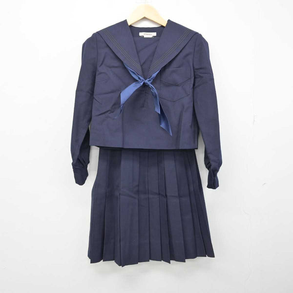 セーラー服 楽天市場】W28Big 紺セーラー服胸当て付衿・カフス白3本線