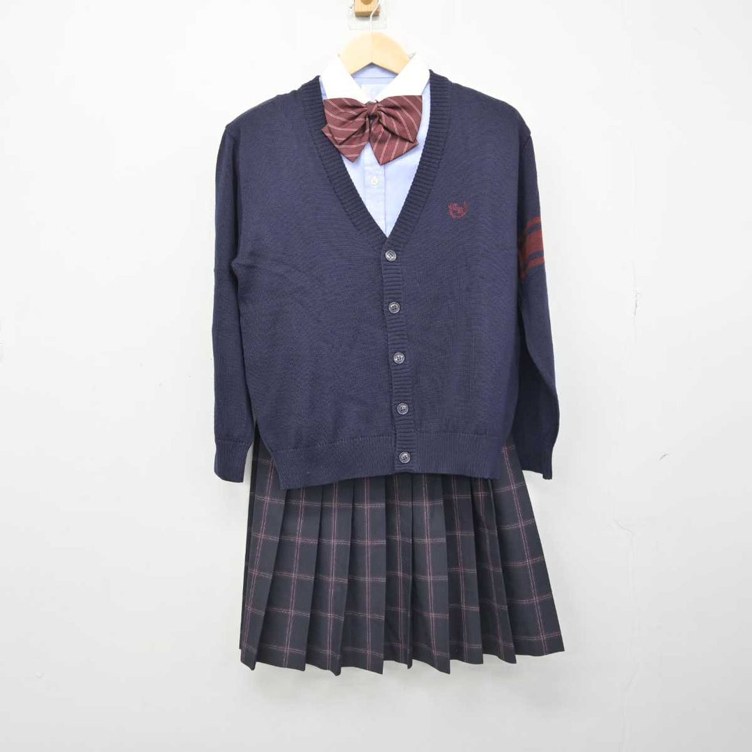 【中古】北海道 北海道札幌東陵高等学校 女子制服 5点 (ブレザー・シャツ・ニット・スカート) sf051856