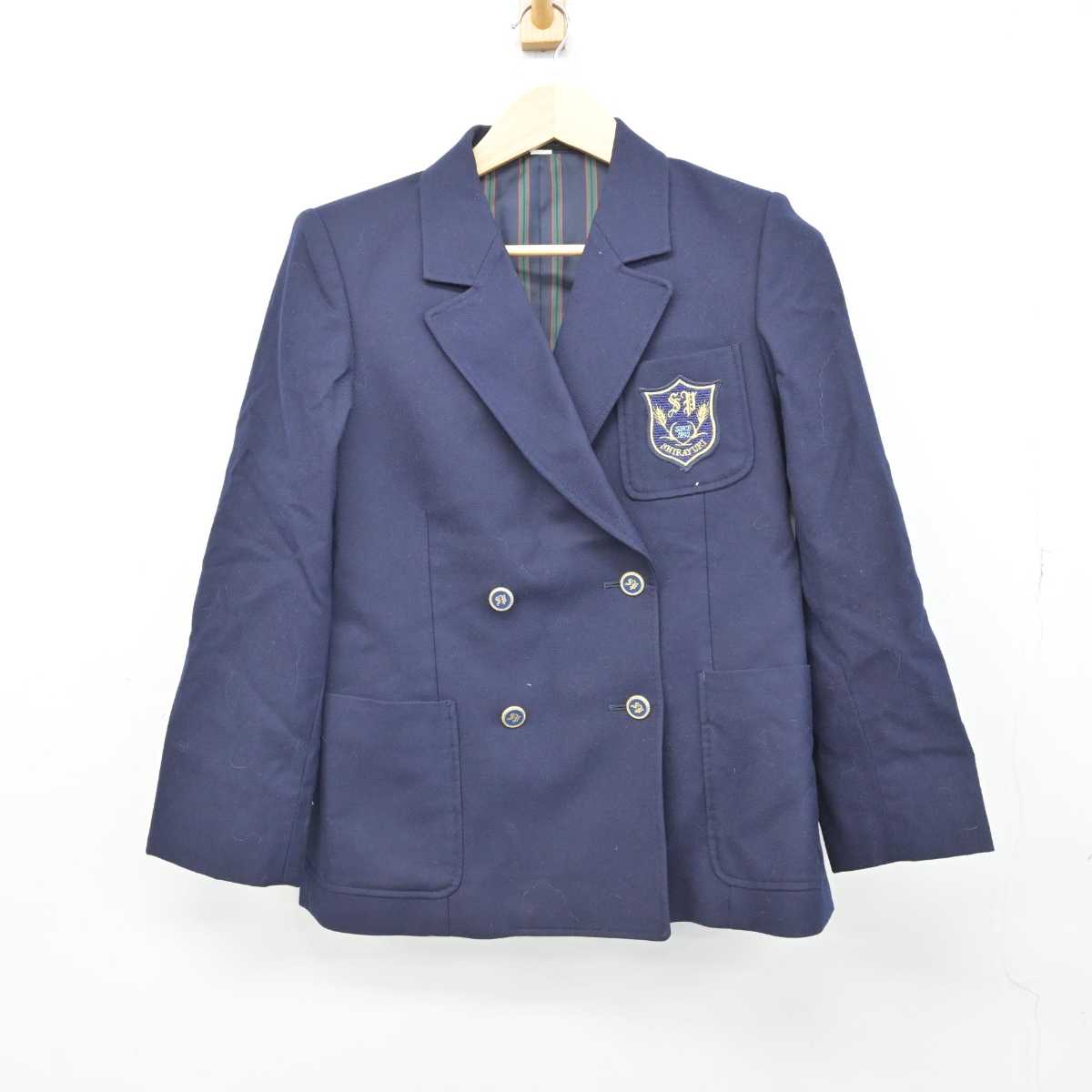 【中古】岩手県 盛岡白百合学園高等学校 女子制服 1点 (コート) sf051865