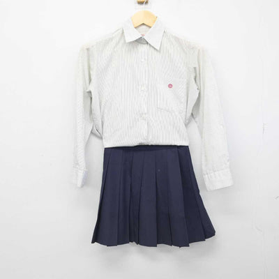 【中古】神奈川県 海老名市立海西中学校 女子制服 3点 (シャツ・スカート) sf051873