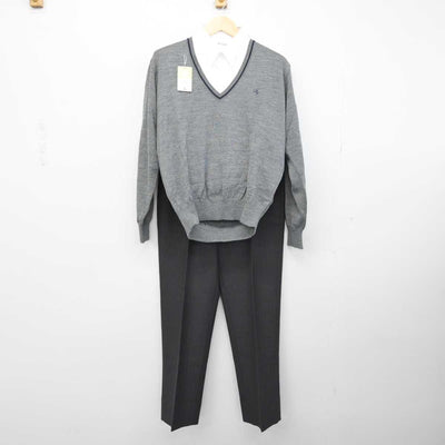 【中古】栃木県 國學院大學栃木高等学校 男子制服 5点 (ブレザー・ニット・シャツ・ズボン) sf051875