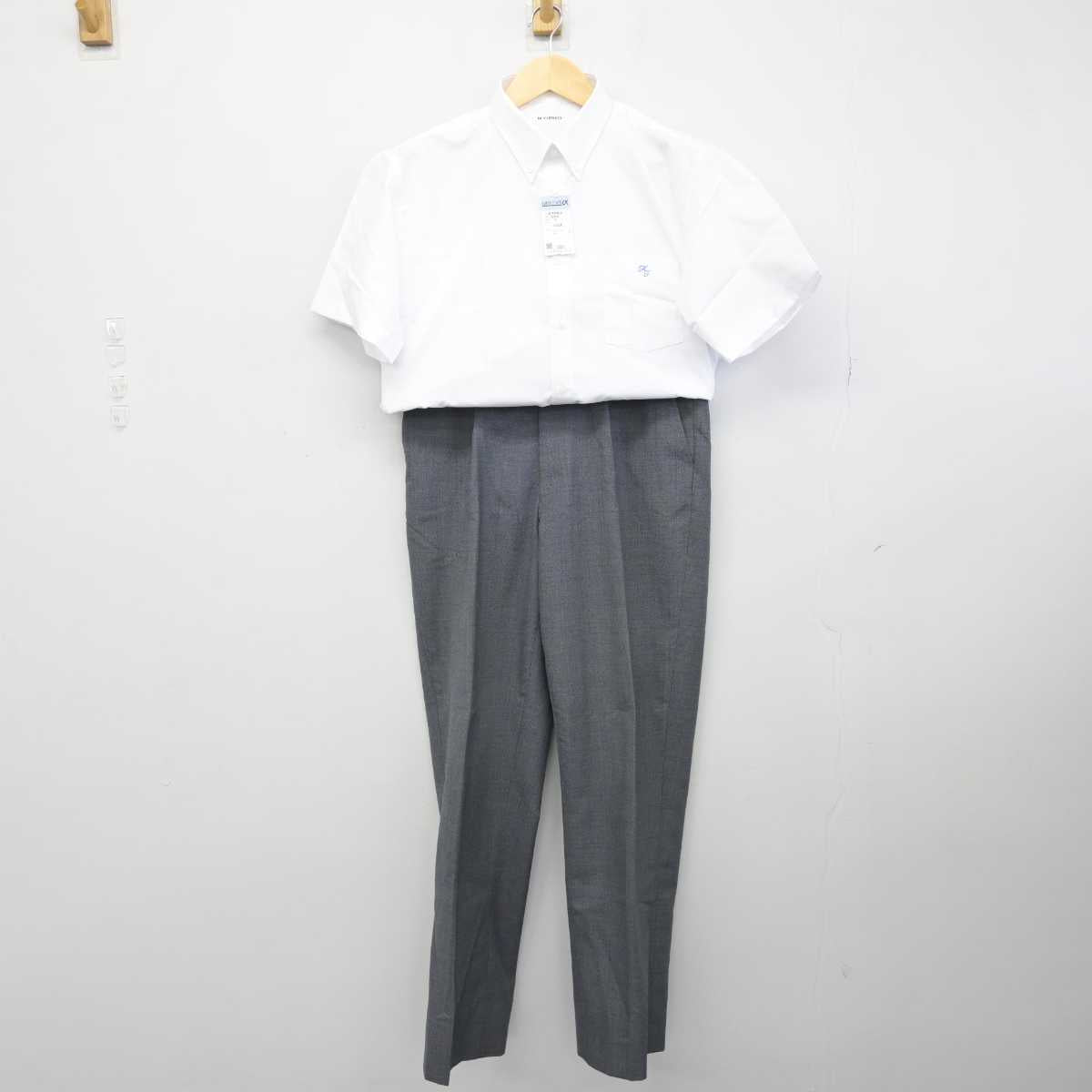 【中古】栃木県 國學院大學栃木高等学校 男子制服 3点 (シャツ・ズボン) sf051876