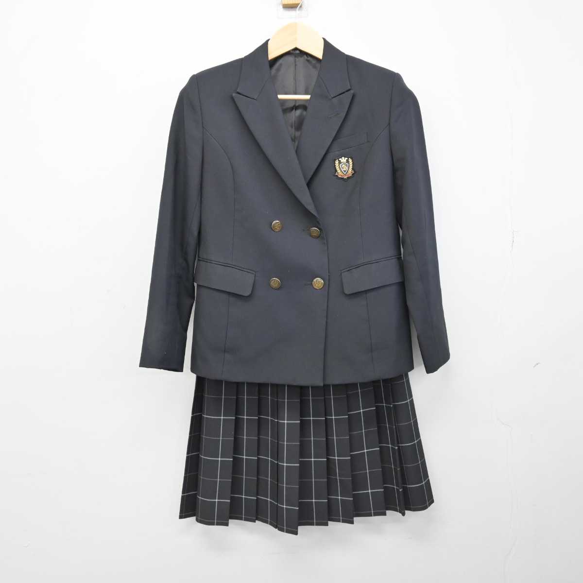 【中古】埼玉県 埼玉栄高等学校 女子制服 3点 (ブレザー・スカート) sf051884